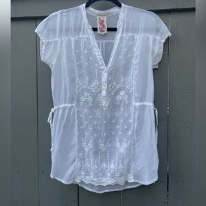 Johnny Was Eyelet blouse